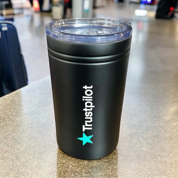 Trustpilot Small Tumbler sr of 2 Black Coffee Tea Cup Gift New - Picture 11 of 11